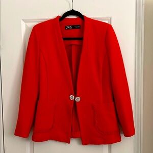Zara Women's Red Blazer
